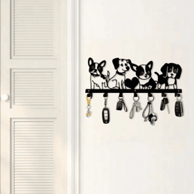 CIFbuy Vintage Cartoon Puppy Wall Decoration iron Waterproof Removable Pet Theme Home Accent(TikTok, temu pick-up service)