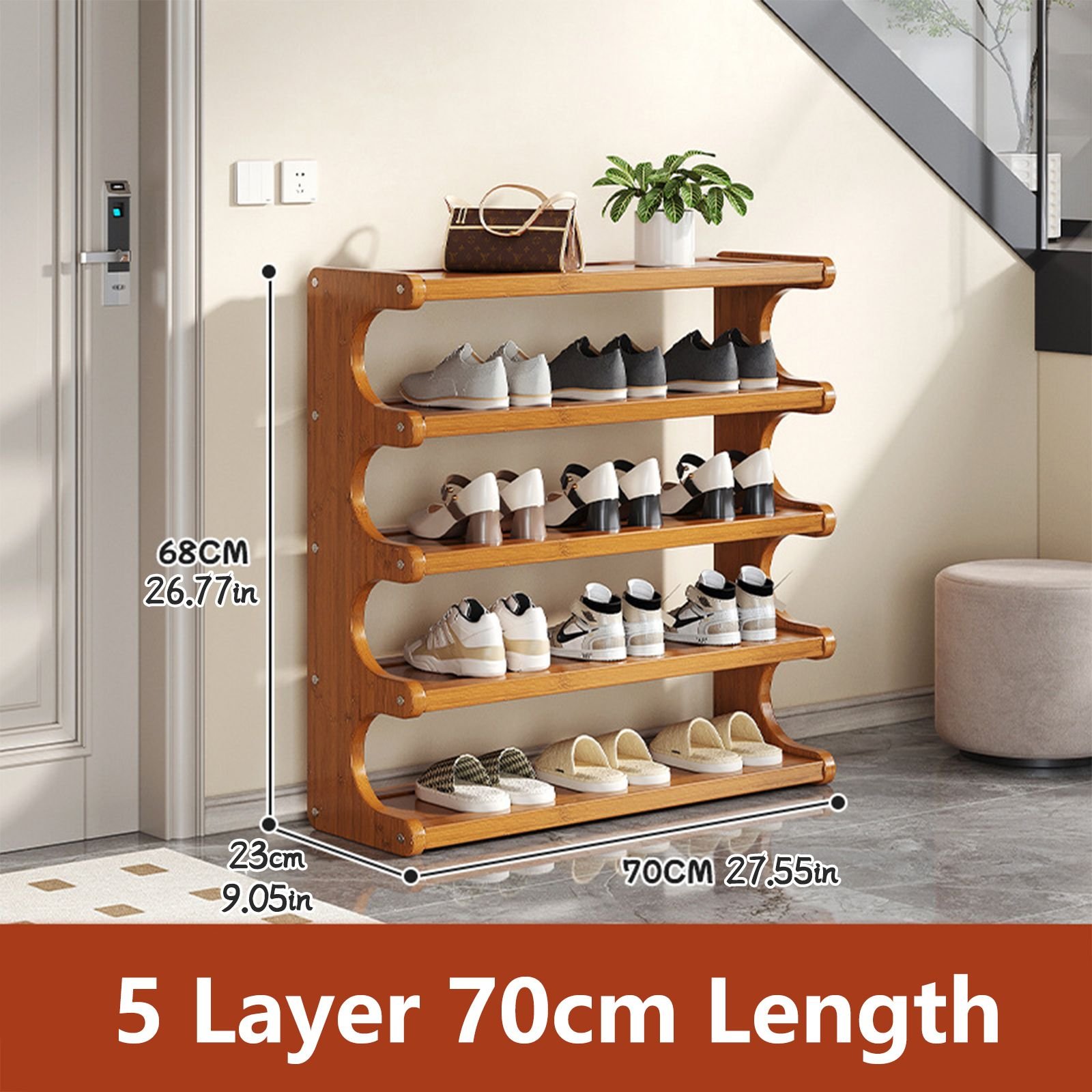 Shoe Saving Rack 5/6-layer practical storage rack, shoe rack, space-saving design, multi ...