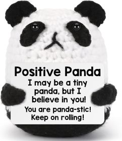 Positive Panda Emotional Support Crochet Dolls