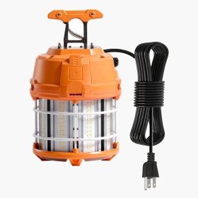VEVOR LED Temporary Work Light, 60W, 8200 lm, 5000K Durable & Water-Resistant, Linkable up to 12 Units