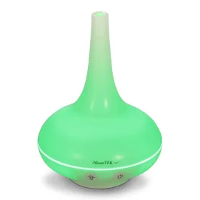 200ml Cool Mist Humidifier Ultrasonic Aroma Essential Oil Diffuser W/7 Color LED Lights Waterless Auto Off For Office Home Room Study Yoga Spa (Option: White)
