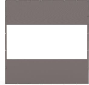 Heavy Duty Outdoor Clear Panel Curtain, 18 oz Waterproof PVC Polyester Curtain, Weather Resistant & Tearproof for Patios, Gazebos, Pergolas (Color: as Pic)